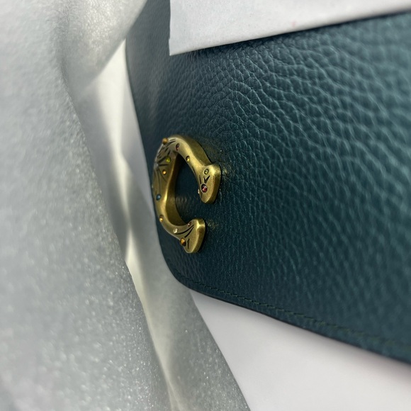 NWT Coach Tammie Shoulder Bag - Metallic Blue - Picture 8 of 9